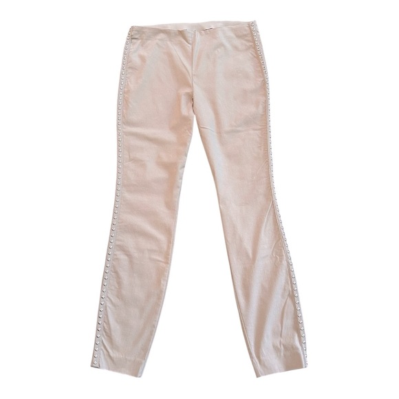 INC International Concepts Gray Silver grommets Ankle Pants Size 8 Like new - Picture 8 of 9